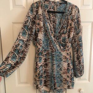 Ark & Co Snakeskin Romper - Small